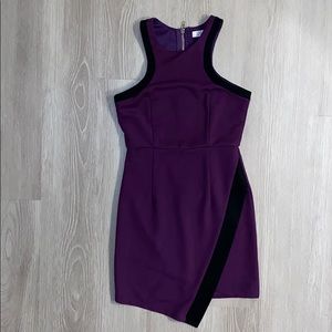 Eggplant/dark purple asymmetrical Tobi dress